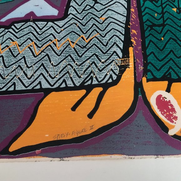 Spirit Figure II Original Print signed Bonnie Baxter - Picture 3 of 3